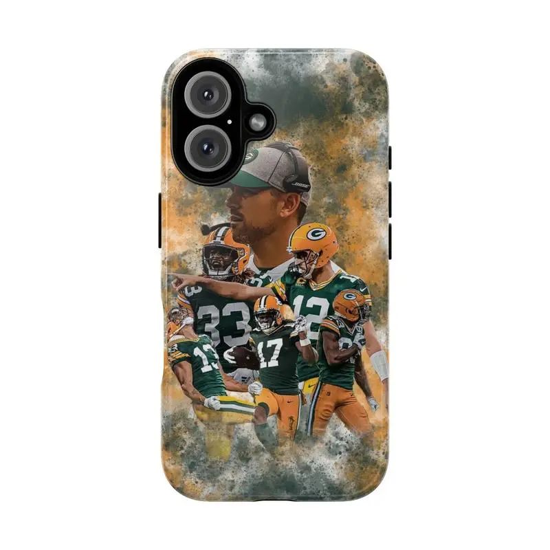 The Packers Phone Case Two-In-One Drop-Resistant Mobile Phone Case for iPhone17 16 15 14 Pro Max Pro Plus and Samsung S25 24 23