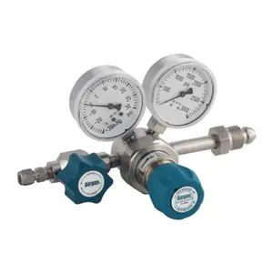Airgas Model T265F350 Brass Ultra High Purity Two Stage Pressure Regulator With 1/4" FNPT Connection