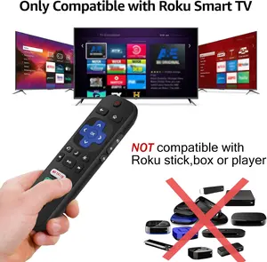 2 Pack Replacement Remote Controls for Roku TV Compatible with TCL Hisense Sharp Philips Onn Element Not for Roku Stick Box or Speaker