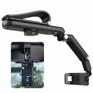 Car Phone Holder  Car Sun Visor Phone Holder for Car Multifunctional 360° Rotating Sun Visor Cell Phone Holder for IPhone Samsung Xiaomi Android aroma  decarro document  holder carbon  fiber sandal  lover solar helicopter car aromatherapy highland cow key