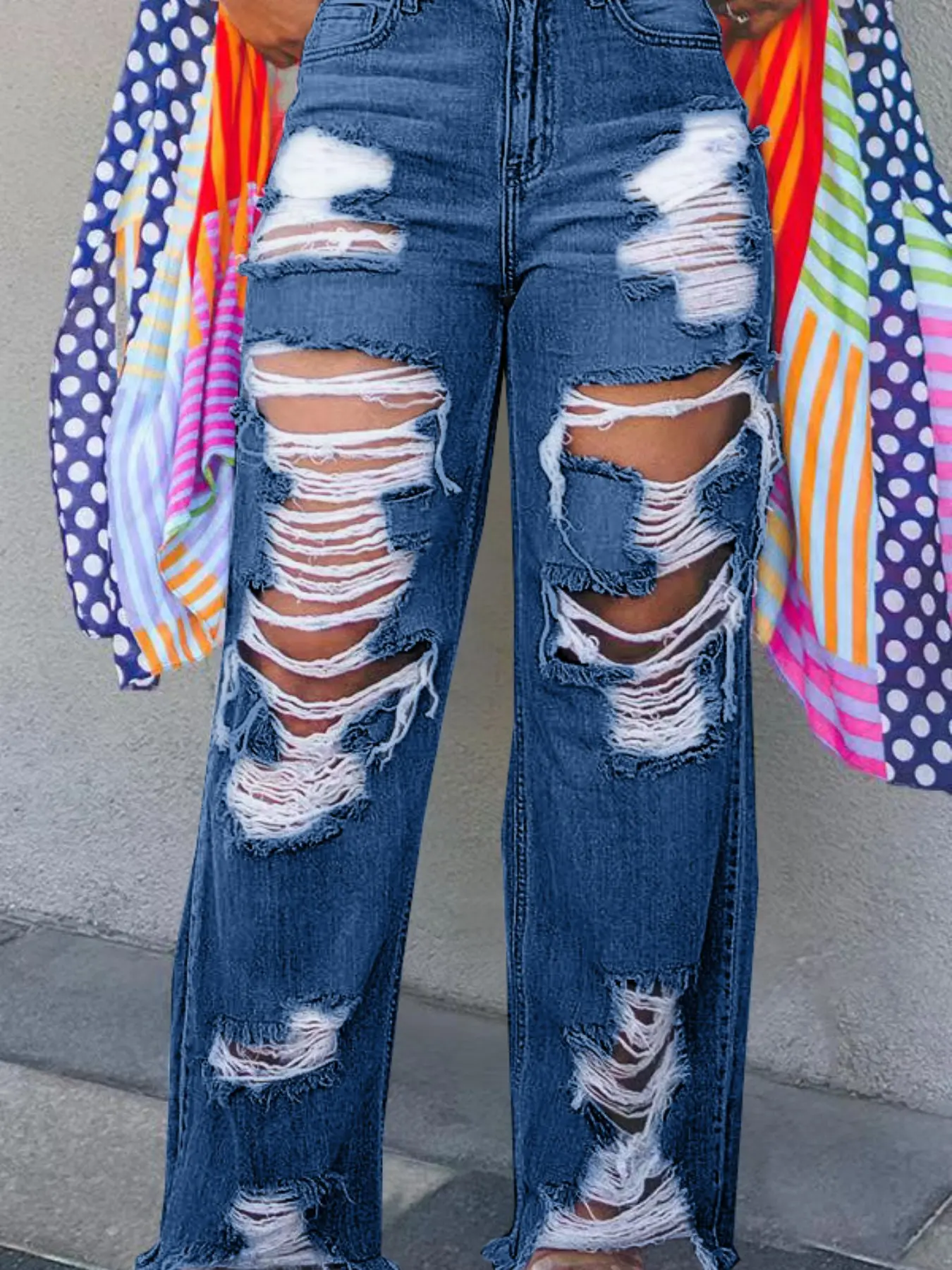 Women's Fashion Denim Jeans, Denim Bottom, Pants, Casual Fashion Ripped, Sexy Trendy Design, Durable Comfortable Fit, Perfect for Casual & Daily Wear, Stylish Women’s Clothing, Streetwear, Womenswear