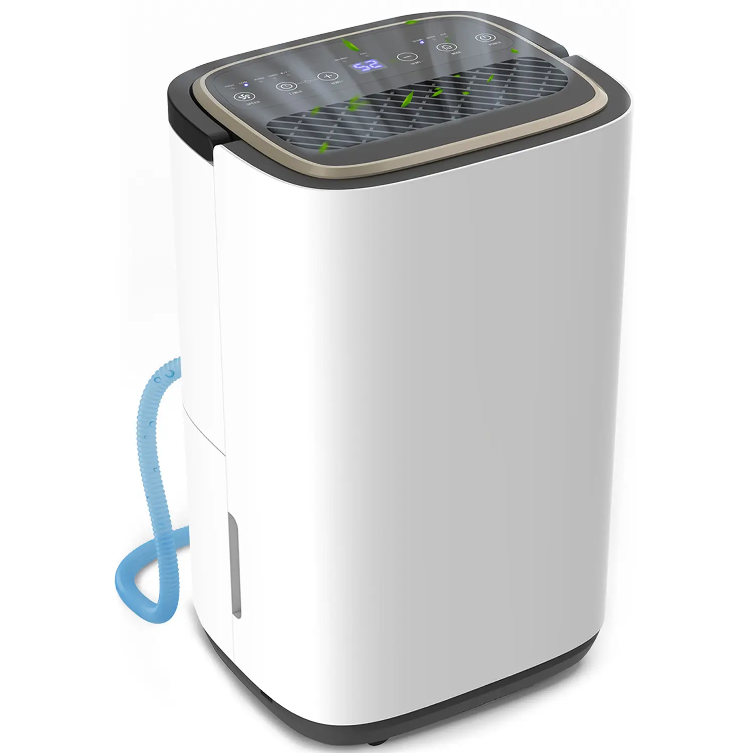 MANASTIN Dehumidifier, 24H Dehumidifiers with Hose for Home, Large Electric Dehumidifier for Bedroom Office, Basement, Laundry, Dehu/Dry/Air Mode, Humidity Display, Timer, Drainage Hose