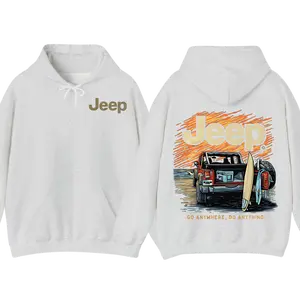 Jeep Surf Beach Hoodie, Jeep Car Lover Hoodie, Car Love 2 Sided Hoodie For Men, Gift For Men