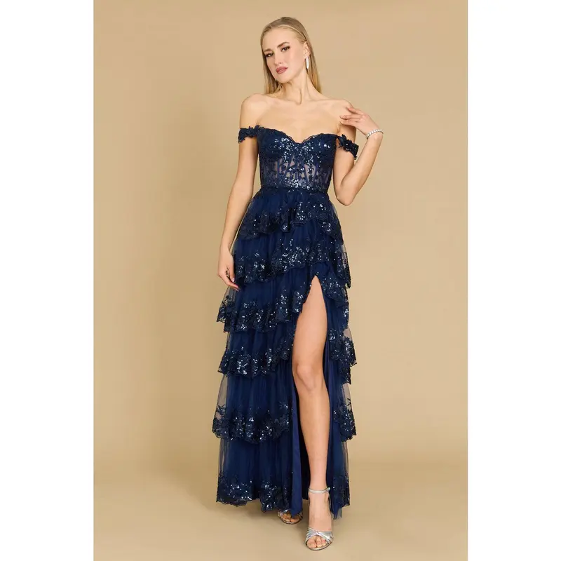 Dylan & Davids Corset Satin Formal Evening Dress - TikTok Shop