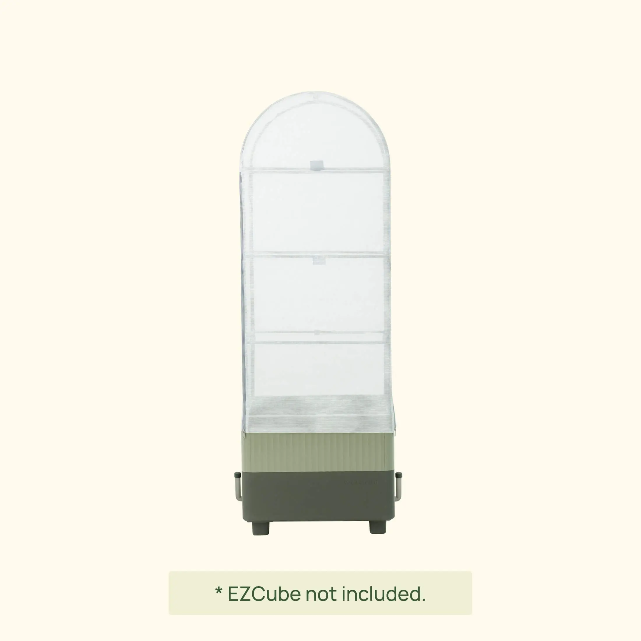 Vego Garden EZCube Cover & Cage, Vertical Heavy-Duty Mesh Design, Extendable Arch Trellis, Resists Tearing Season After Season, Locks in Moisture for Plant Care & Support