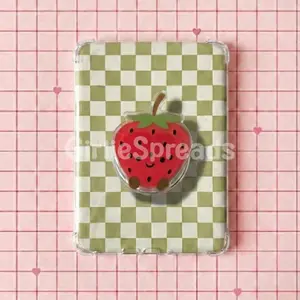 Kawaii Strawberry Magnetic Phone Kindle Grip | Pastel Griptok