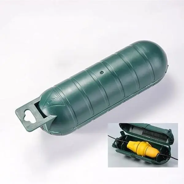 Outdoor Extension Cord Cover, 1-Pack Waterproof Electrical Safety Box - Easy to Use Cord Connector Protector for Outside Plug Sockets, Enhance Festive Setup for Christmas Holiday Decoration Lights