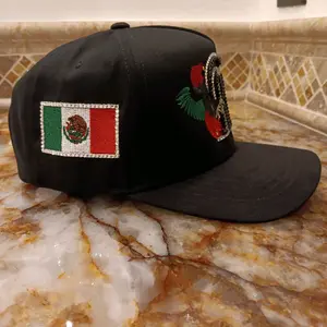 M ROOSTERS SUEDE BRIM  WITH BLACK AND WHITE CRYSTAL SUEDE BRIM HAT    100% ORIGINAL AND GUARANTEED QUALITY J/A