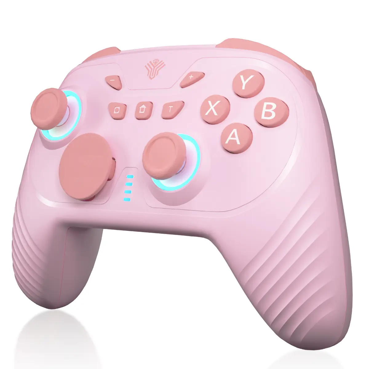 YUYIU Wind Chaser 2 Wireless Pro Controller - Anti-Stick Drift Hall Effect Joystick, Linear Triggers, 6-Axis Gyro, Dual Vibration, Macro Back Buttons, & Replaceable D-Pad for Switch, PC, Steam, Android | 1000Hz Polling, RGB, 1000mAh
