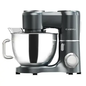 Ckemu 660W Stand Mixer | 8L Stainless Steel Bowl | 3 Attachments for Kneading, Whisking & Beating | 120V 60Hz | ETL Listed