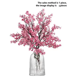Artificial Baby's Breath Flower Bouquet, 1/3/6PCS Gypsophila Fake Flowers for Wedding Decor, Table Centerpieces, Vase Filler, Home Room Garden Party Decoration