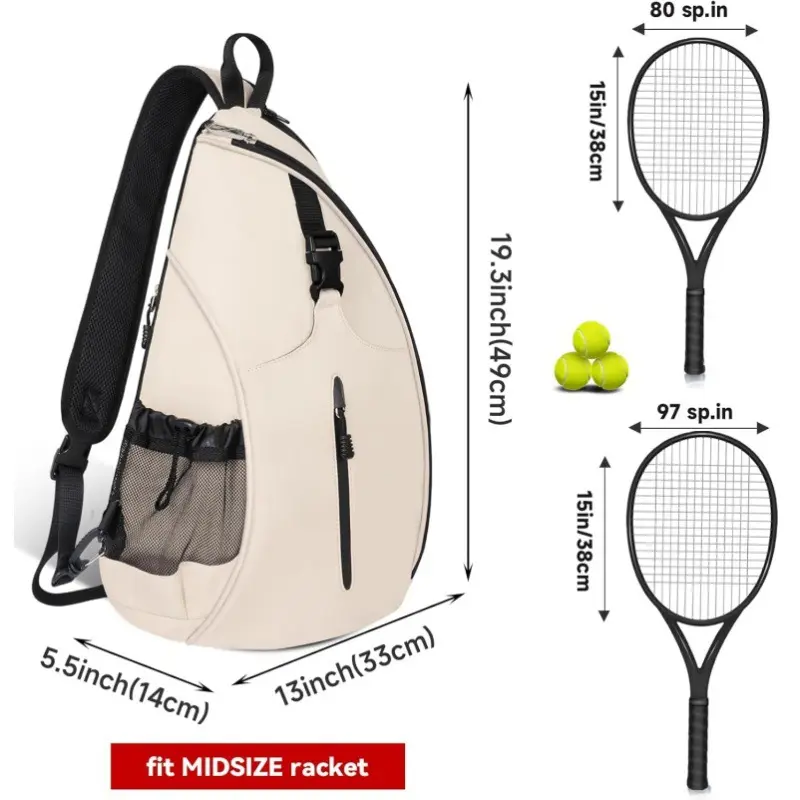 New badminton bag outdoor sports training shoulder tennis bag pickleball backpack messenger bag