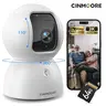 CINMOORE 5G Security Indoor Camera , 3K Baby/Pet/Dog Camera 64GB Card, 2-Way Talk, AI Detection Motion Tracking,, 2.4G/5G WiFi Baby Monitor Cameras for Home Security, 0-Glow Night Vision