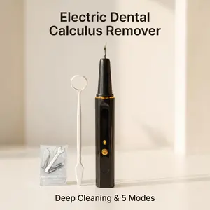 Lightweight Ultrasonic Dental Cleaner for Youth, Daily Oral Calculus & Dirt Remover, 5 Intensity Levels, Deep Cleaning, Safety Protection, Waterproof USB Rechargeable Oral Cleanser Cordless Oral Irrigator Cordless Oral Flossers