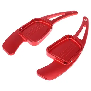 1 Pair Red Steering Wheel Shift Paddle Shifter for Audi A3 A4L A5 A8 S3 S5 Q5 R8 Q7 TTS Aluminum Alloy