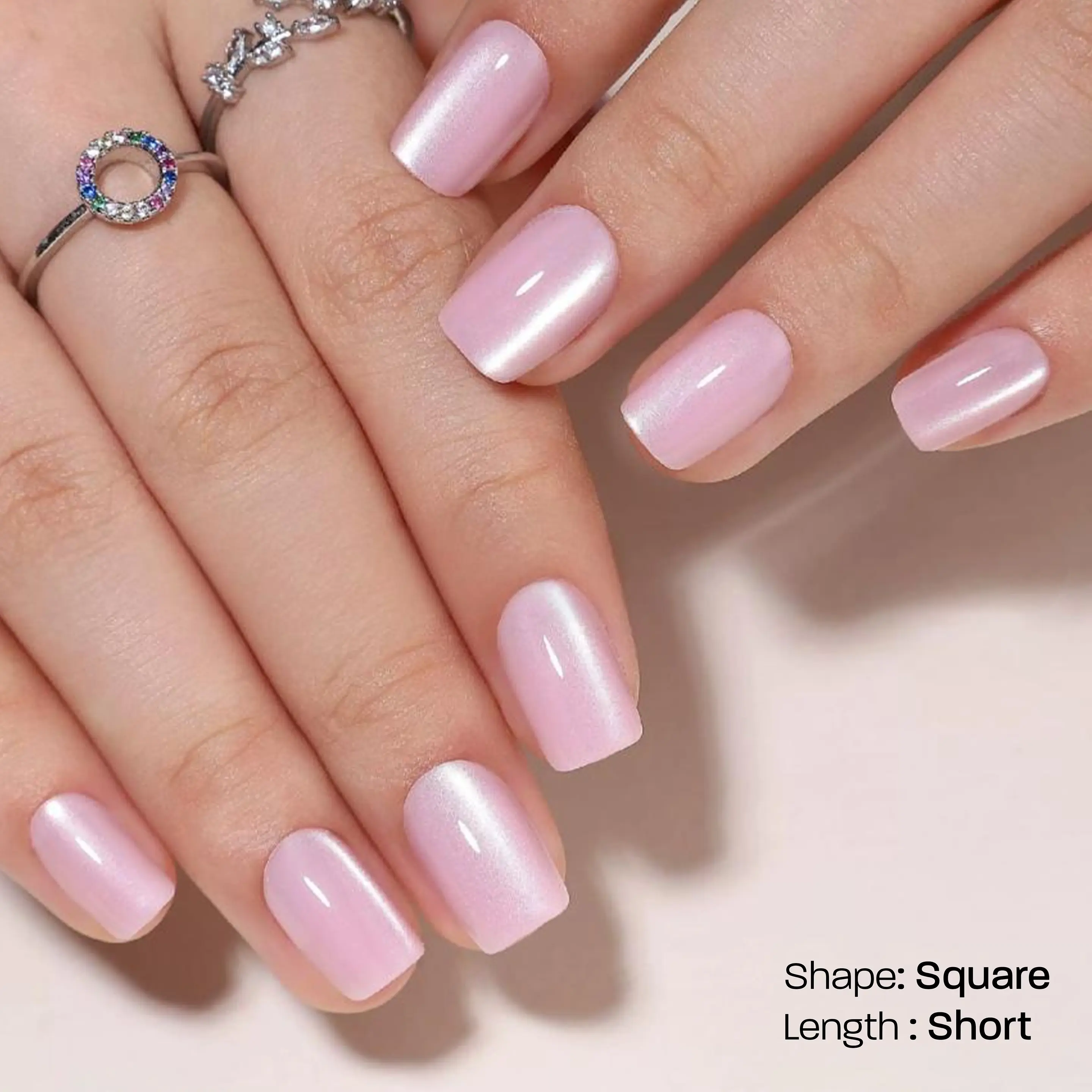 Exsivia Acrylic Press On Nails, Salon Quality, 32 pc set of Different Sizes for Perfect Fit, Nail Glue Not Included