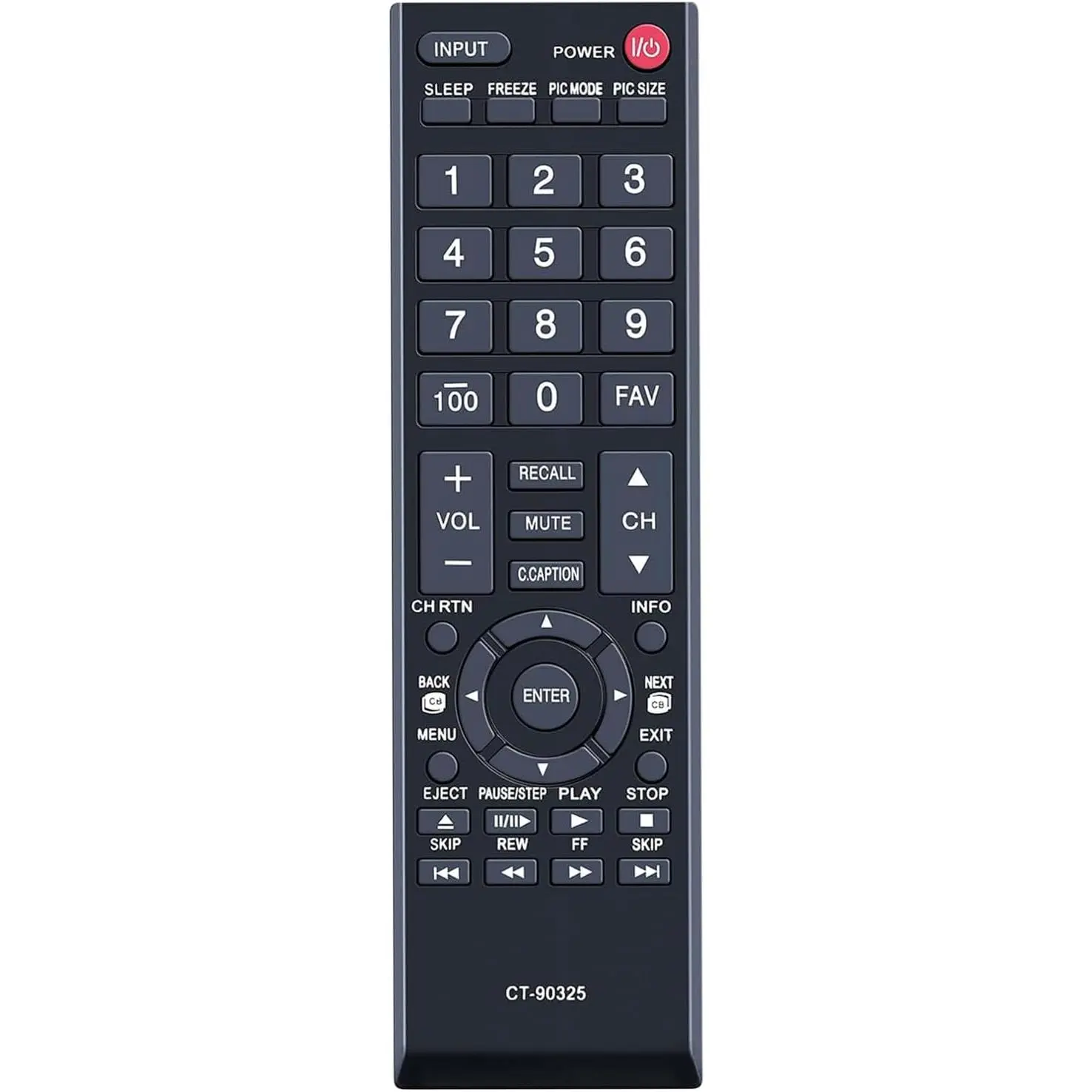 Universal Toshiba TV Remote Replacement, Remote Control for All Toshiba TVs LCD LED Smart and 4K TVs
