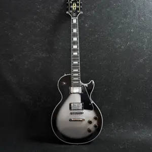 Grey LP Electric Guitar Rosewood Fingerboard Mahogany Body HH Pickups Chrome Hardwares 22 Frets