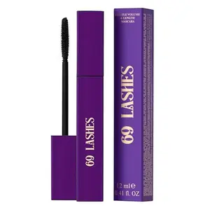 SELESTIA BEAUTY Double Volume & Length Mascara 69 Lashes - Black Mascara with Silky-Smooth Formula - Thickness and Definition