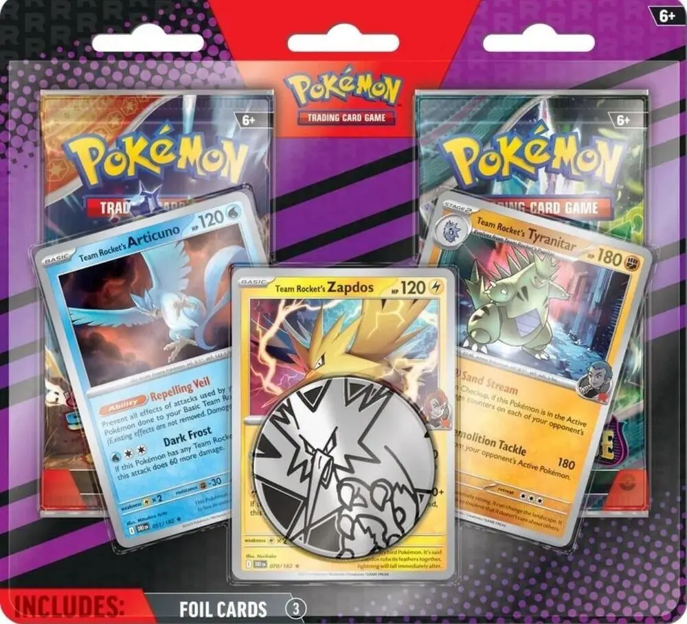 Pokémon TCG 2-Pack Blister Pack [Team Rocket's Articuno, Zapdos & Tyranitar] - Miscellaneous Cards & Products (MCAP) Sealed