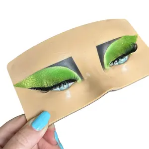 Mateo Beauty Eyeliner & Eyeshadow Practice Mannequin - 7x3.5 in Practice Board, Removable Makeup, Reusable Beauty Tool for Makeup Skill Training (Multiple Shades Available), Eyeliner Practice Mannequin