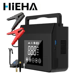 【HiEHA】2026 4000A Car Jump Starter with 150PSI Tire Inflator, 15000mAh Power Bank & LED Light, 4 in 1 All-Season Savior, Reliable in -20°F, Compatible with Most Cars & Trucks, For All Driving Situations