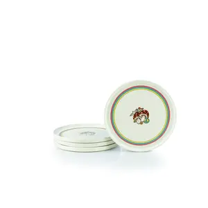 Everything Kitchens Modern Flat 8" Lunch Plates (Set of 4) | Peace & Love