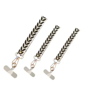 Leaf Pattern Phone Wrist Strap, Anti-drop & Anti-theft Phone Lanyard, Anti-lost Phone Strap for Women & Girls, Mobile Phone Decorations