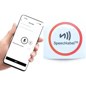 NFC Touch Stickers 25pcs - Accessible Voice Labels for Visually Impaired, Tap to Record and Hear Audio Notes - Low Vision Aids Braille Stickers, for Elderly and Blind
