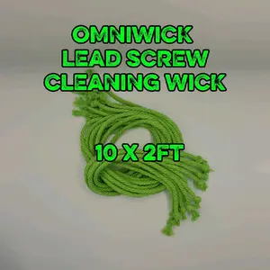 OmniWick Lead Screw Cleaning wick for 3d printers, cnc lasers, routers, and engravers compatible with Bambu, Qidi, Voron, FlashForge, Snapmaker, Creality and more.