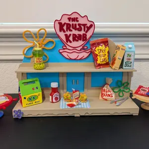Miniverse display shelf for Make It Mini Spongebob