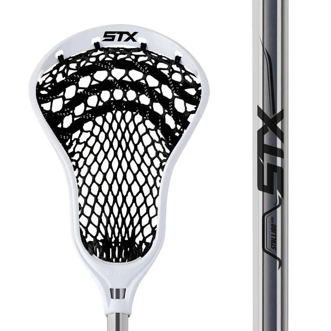 Complete Youth Lacrosse Stick for Beginners | Soft Mesh Head with Forgiving Response and Thinner Alloy Handle for an Easier Grip, Easy Grip, Short Handle, Stallion Inspired, Adapted For Early Players, Elevated Profile, Performance Soft Mesh, Responsive De