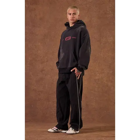 Pacsun Men's Black Bolton Baggy Track Pants