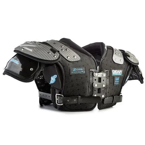 Gear Pro-Tec 1454460 JV Z-Cool 2.0 Youth Plastic Football Shoulder Pad, Extra Large, with AC Cradle Pads, AC Joint Notch-Out, Adjustable Clavicle Support