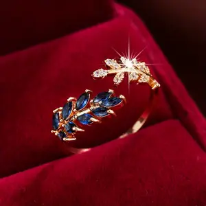 Elegant Marquise Cut Synthetic Zirconia Ring, 18K Golden Plated Copper, Luxury Fashion Versatile for Daily & Party Occasions