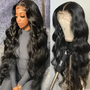 HD 13x4 250% Full Frontal Wig 100% Human Hair Straight/Body Wave/Water wave Hair Pre plucked Lace Wigs No Shedding No Tangling No Bad Smell