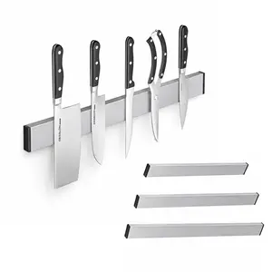 Modern kitchen magnetic knife holder - magnetic storage rack that does not require drilling, used for storing and organizing household and kitchen tools.