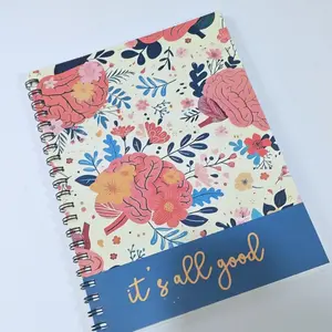 Mental Health Mood Journal for Emotional Well-Being, Personal Growth, Self Improvement Journal, Practical and Trendy Emotional Tracking Notebook, Perfect for Daily Reflections, Guided Journal, Spiral Notebook Journal