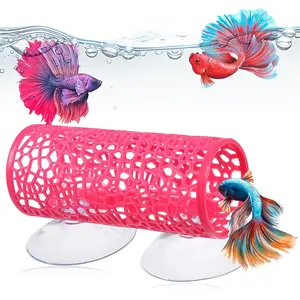 Betta Fish Toys Hammock and Betta Tunnel, Safe Aquarium Decor for Small Fish & Shrimp, Bettas Tank Accessories with Suction Cups, Perfect Hideout and Play Area for Bettas betta  bubble  nest