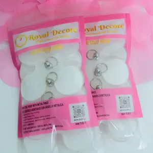 Royal Decore, Adhesive Hook with Metal Ring. Strong adhesive hook for balloons or lightweight items (up to 2 lbs). Each pack includes 8 reusable pieces. Easy to stick, easy to remove- perfect for party setups, decorations and more