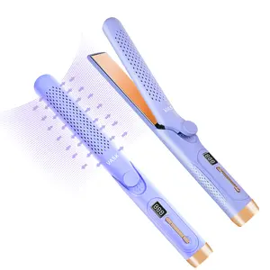 VASK Airflow Styler 2 in 1 with 360° Cooling, Quicker Hair Straightener & Curler, Adjustable Temperature for All Hair Types, 30S Heating