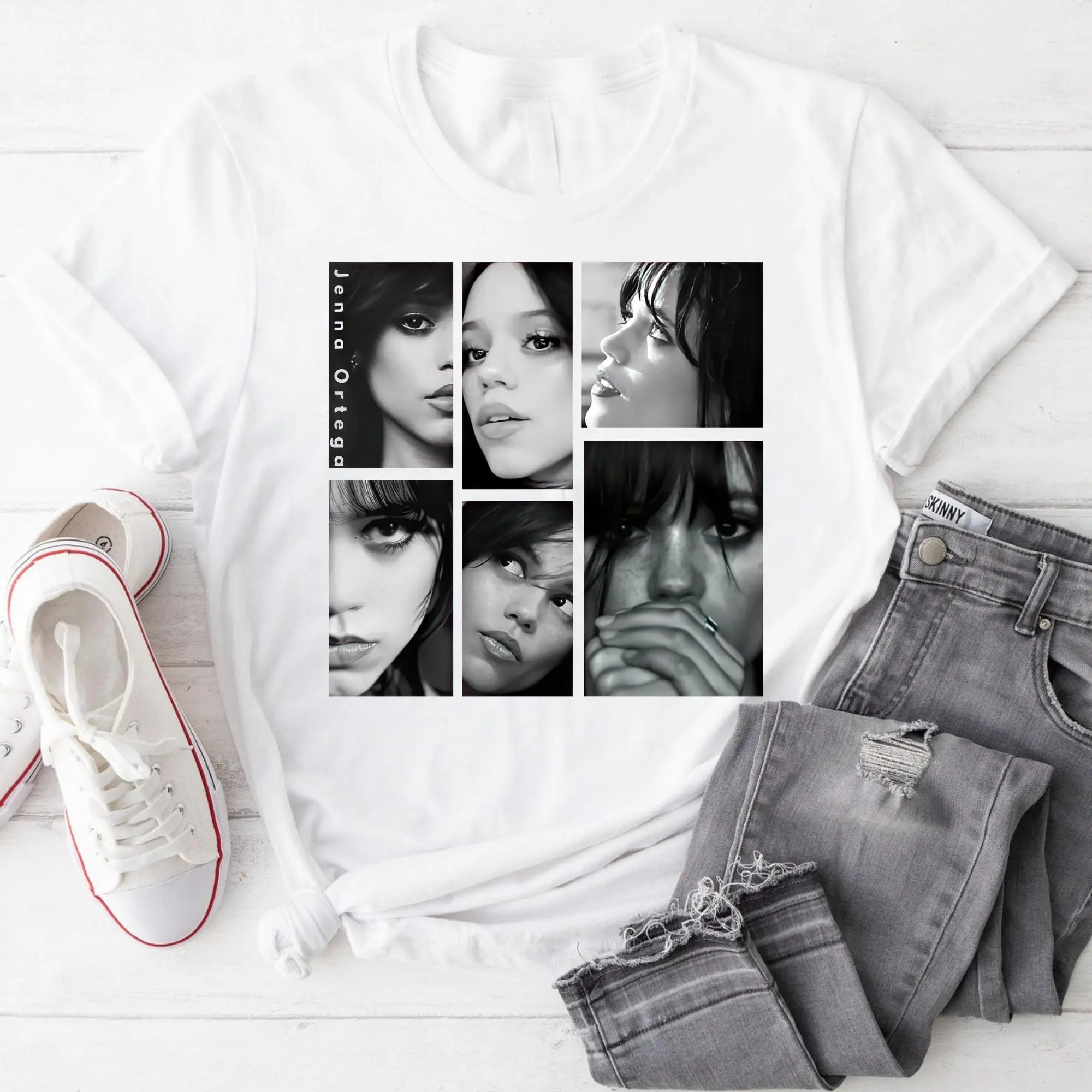 Jenna Ortega T-Shirt, Trendy Actress Tee For Movie Fan, Unisex Softstyle Graphic T-Shirt