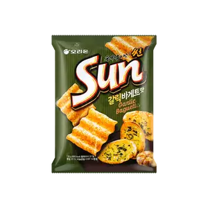 ORION Korean Sun Corn Chips Garlic Flavor 4.76 oz - Crunchy Wave Snacks