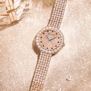 SOLLEN Light Luxury Women’s Quartz Watch with Czech Round Cubic Zirconia Stones, Versatile Fashion Design, Brass Strap, 30 m Daily Water Resistance — Ideal Birthday Gift for Wife, Valentine’s Day and Mother’s Day — Model 431