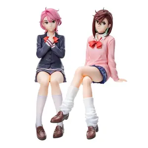 Anime Ayase Momo figure Shiratori Okarun Action Figure Shiratori figurine sitting pose statue Car decoration doll toys Fans Gift