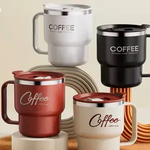 4 Coffee Mug - Stainless Steel Travel Cup with Lid, Reusable and Portable Drinkware