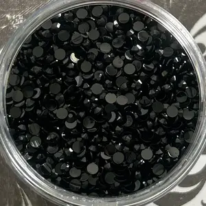 Black Resin Rhinestones - Bulk Rhinestones - Choose Your Size & Quantity - Ideal for Nails, Phone Cases, Bling Tumblers and Shoes