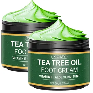 Tea Tree Oil Foot Cream, 2 Counts/set Moisturizing Foot Care Cream, Deep Moisturizing Hydrating Foot Care Product for Dry and Rough Skin