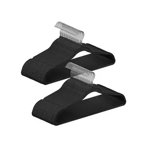 【Deals For You】SONGMICS Set of 50 Rubber-Coated Plastic Hangers Gray