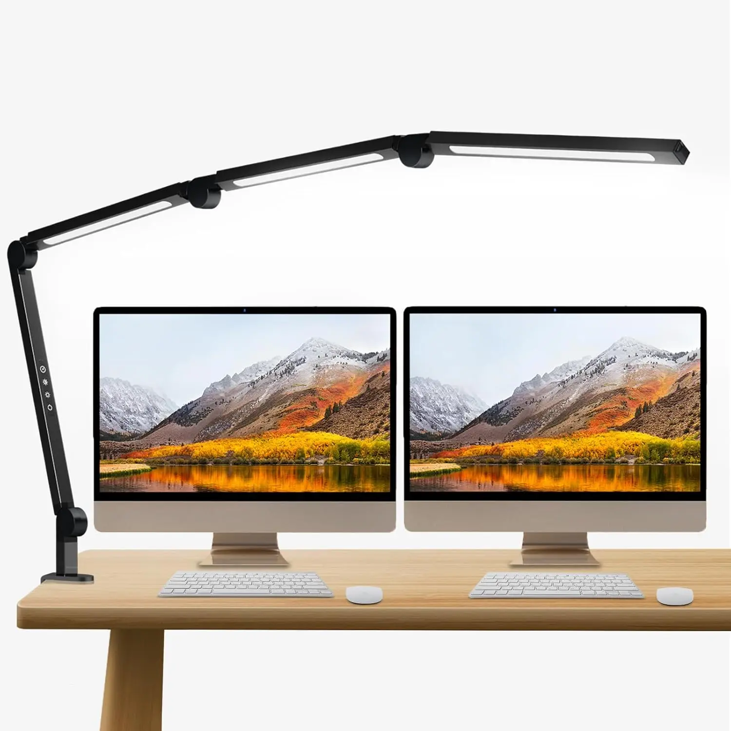 Segrass Bright LED Desk Lamp with Clamp,Eye Caring Architect Led Desk Lights with Adjustable Swing Arm for Office Home,Dimming and Tempering Led Table Light summerwins Dimmable Lighting Modern Mood Lighting